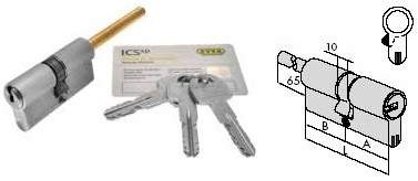 купить цилиндр EVVA ICS  ключ/шток в магазине ТЭА с доставкой и установкой