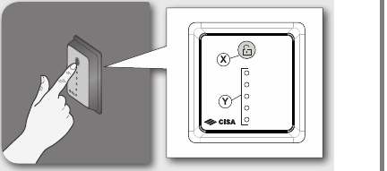 Внутренняя панель с кнопкой Cisa MyEVO
