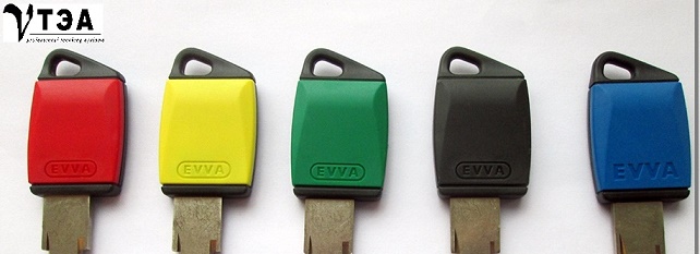 варианты цветов пластика для ключей evva 4 ks
