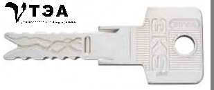 внешний вид ключа evva 3 ks с пластиковой головкой